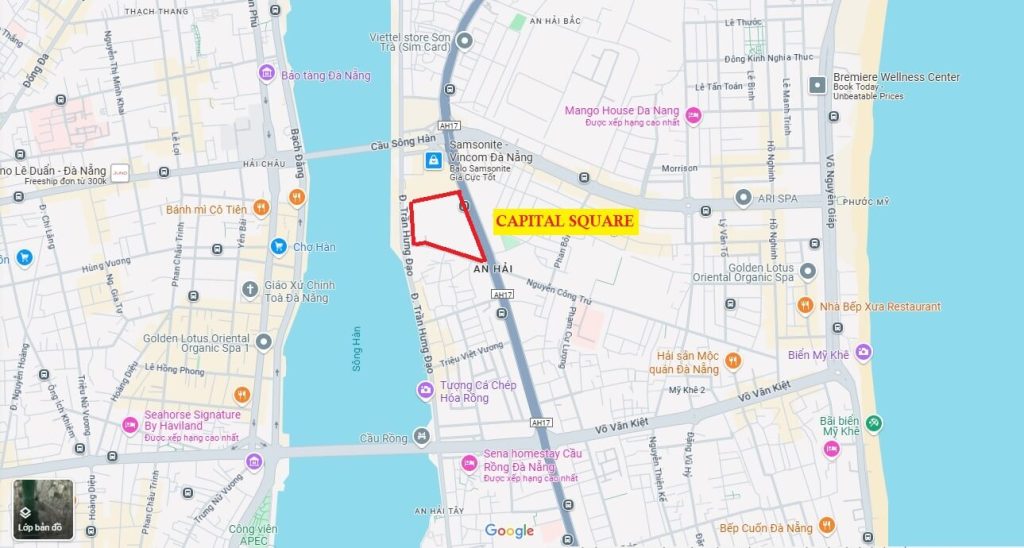 Vị trí Capital Square Đà Nẵng