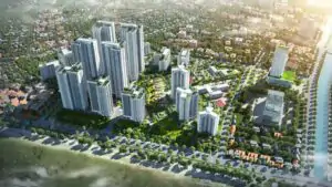 phối cảnh chung cư viha flora hồng hà eco city
